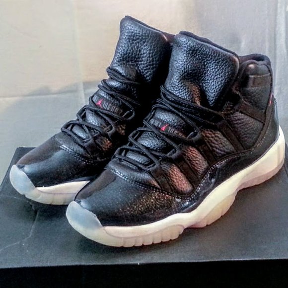 Jordan 11 Retro BG "72-10's" BLACK ANTHRACITE Athletic Shoes size 6Y NEW IN BOX! - Picture 2 of 9